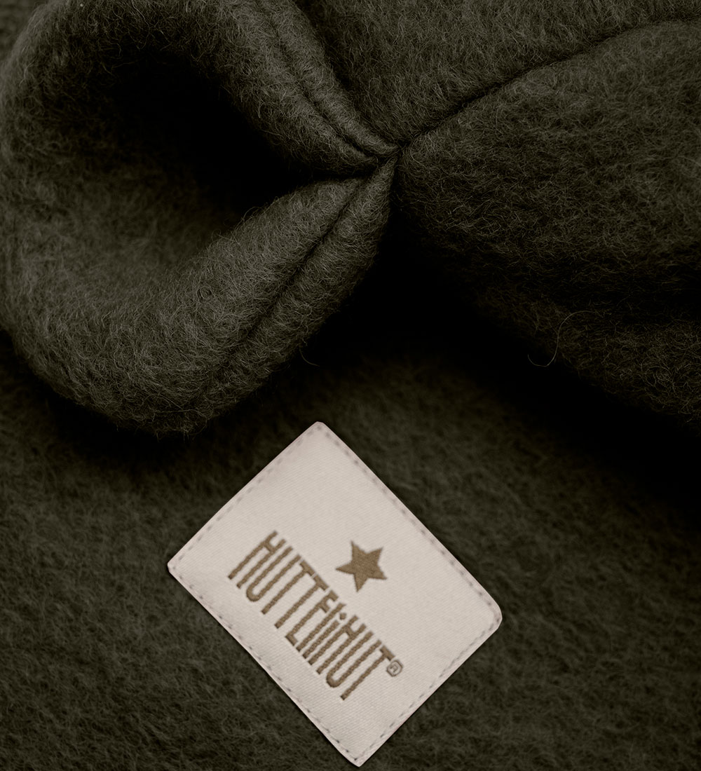 Huttelihut Balaclava - Wool - 2-layer - Raisin w. Ears
