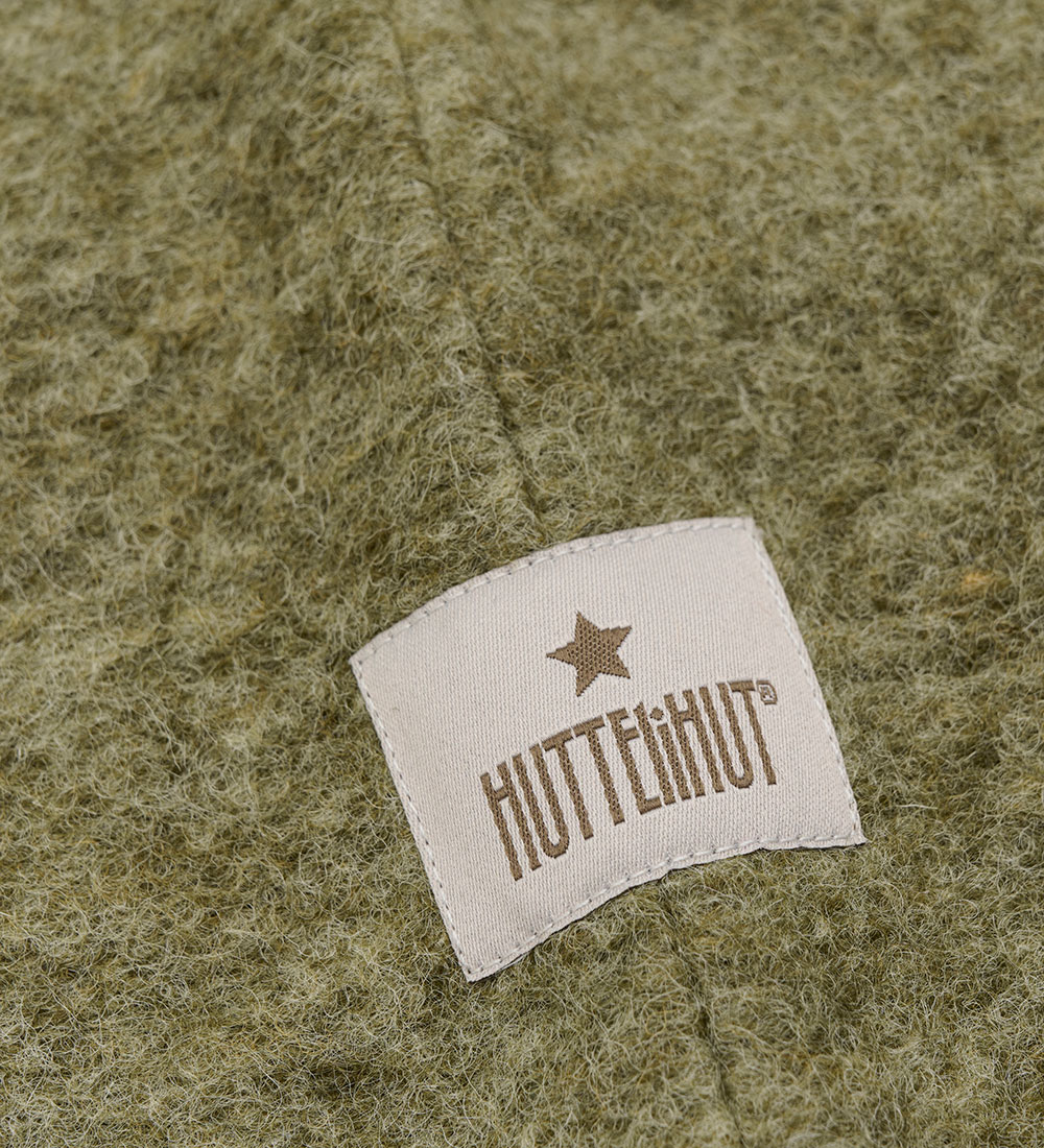 Huttelihut Balaclava - Wool - 2-layer - Deep Lichen Green