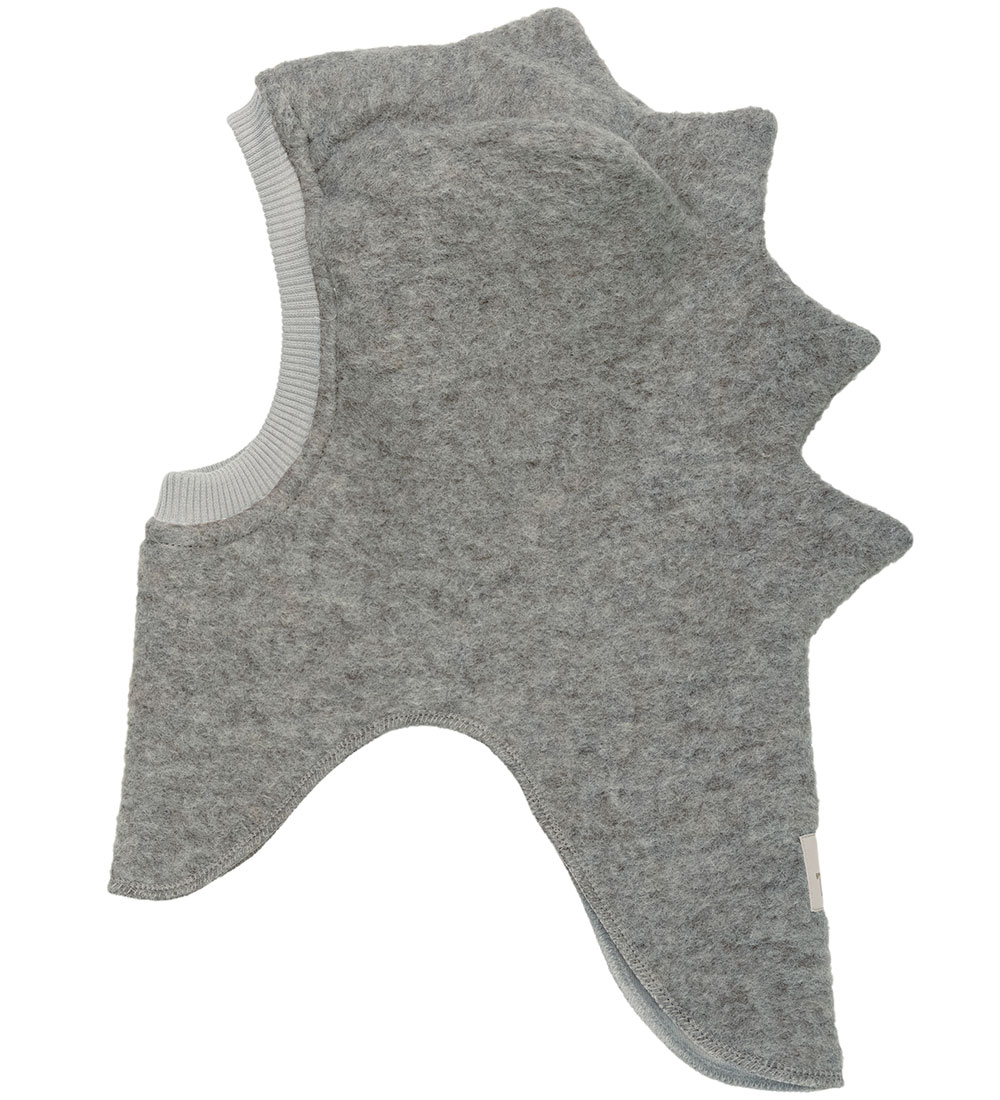 Huttelihut Balaclava - Ull - 2-lags - Medium+ Grey Melange