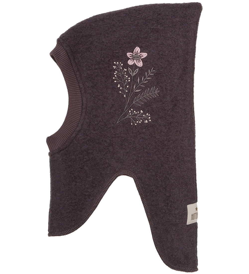Huttelihut Balaclava - Wool - 2-layer - Raisin