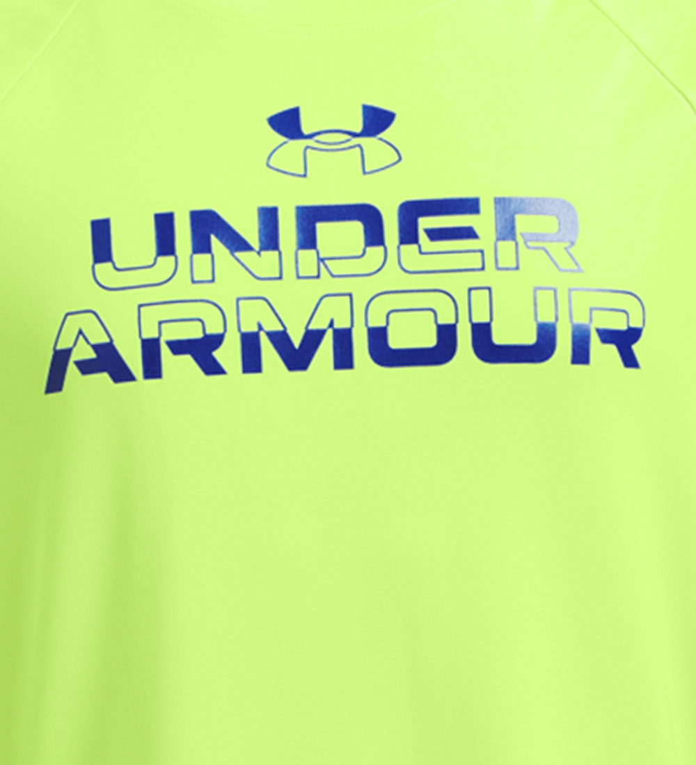 Under Armour T-shirt - Tech Split Wordmark - Morph Green