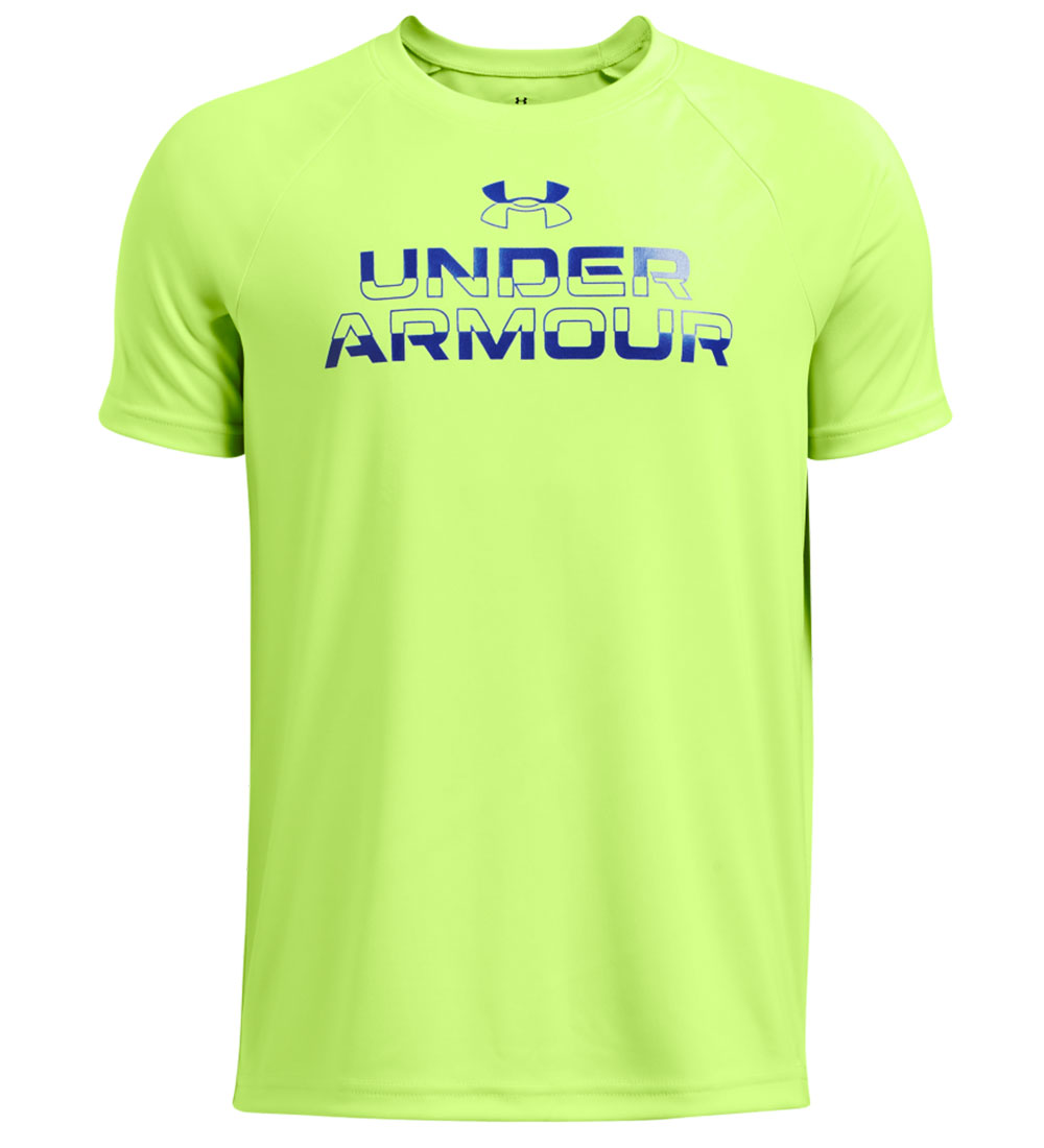 Under Armour T-shirt - Tech Split Wordmark - Morph Green