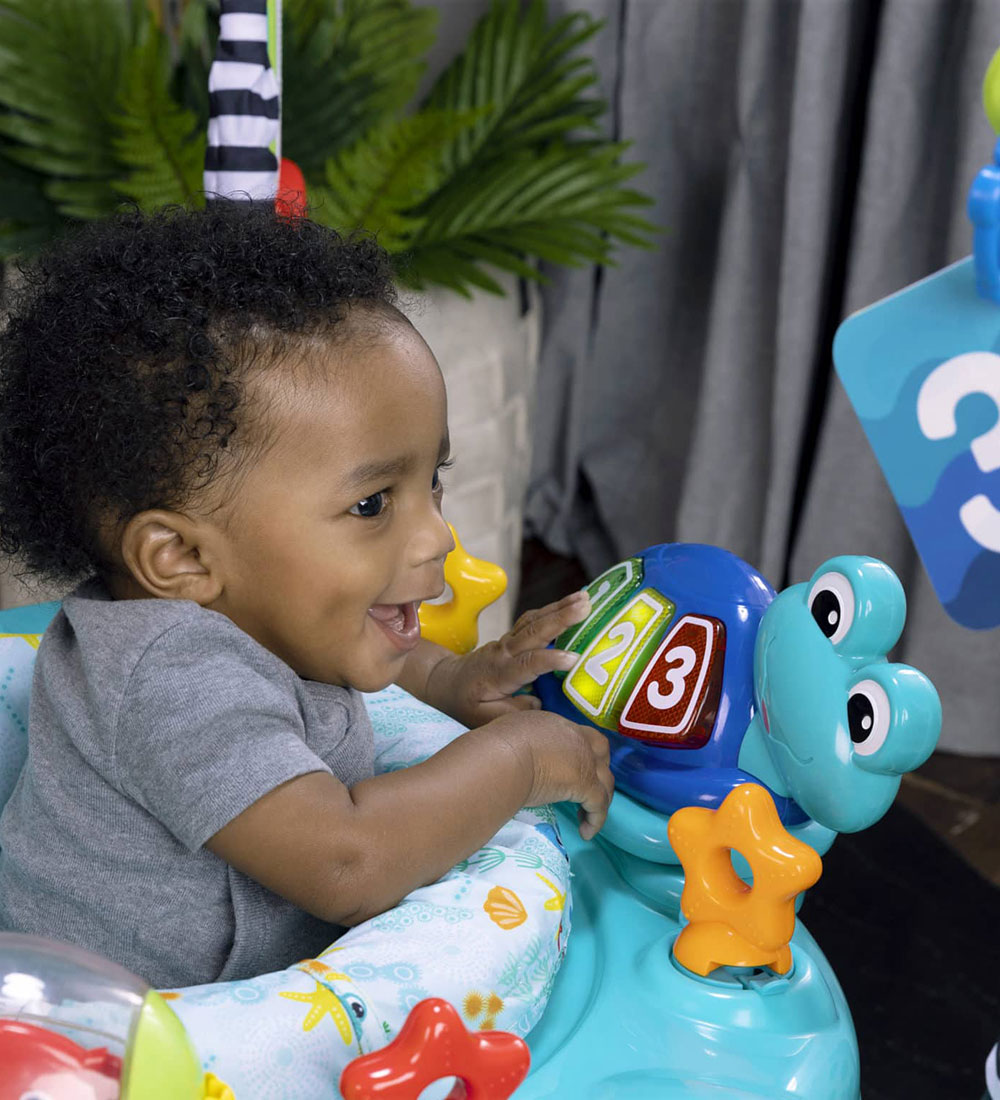 Baby Einstein Jumping Toys And Activity Table - 2-in-1 - Curiosi