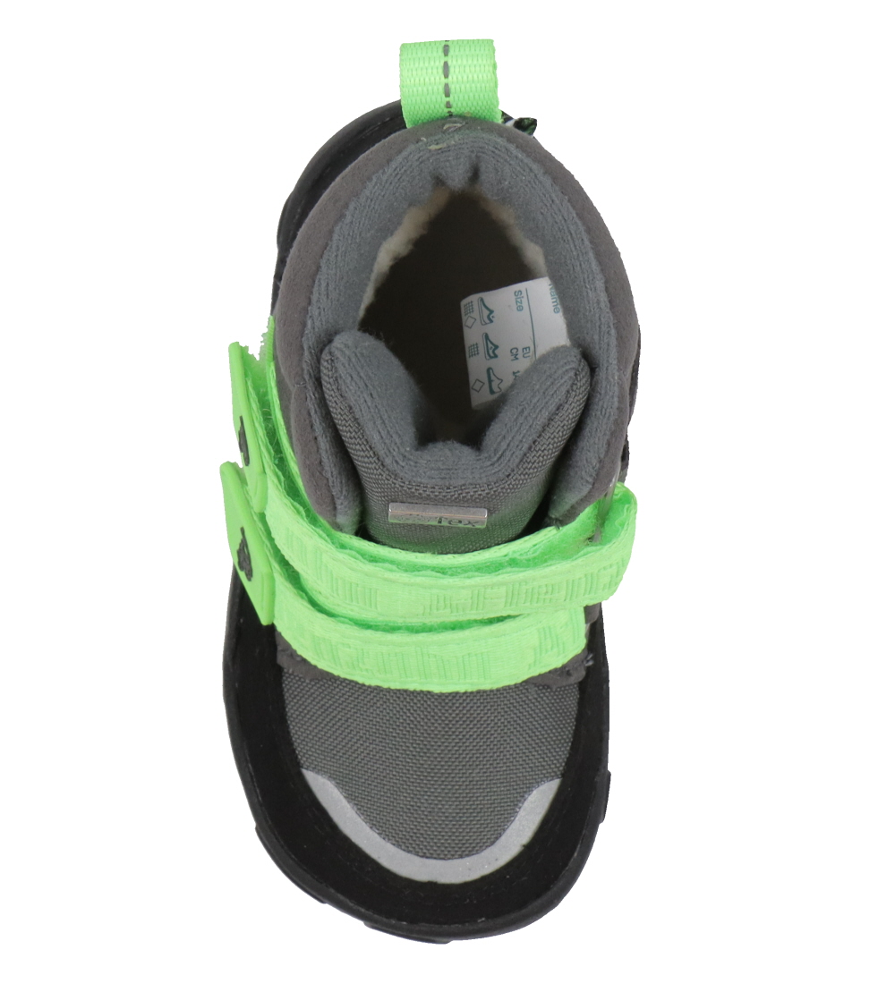 Affenzahn Winter Boots - Tex - Comfy - Grey/Neon Green