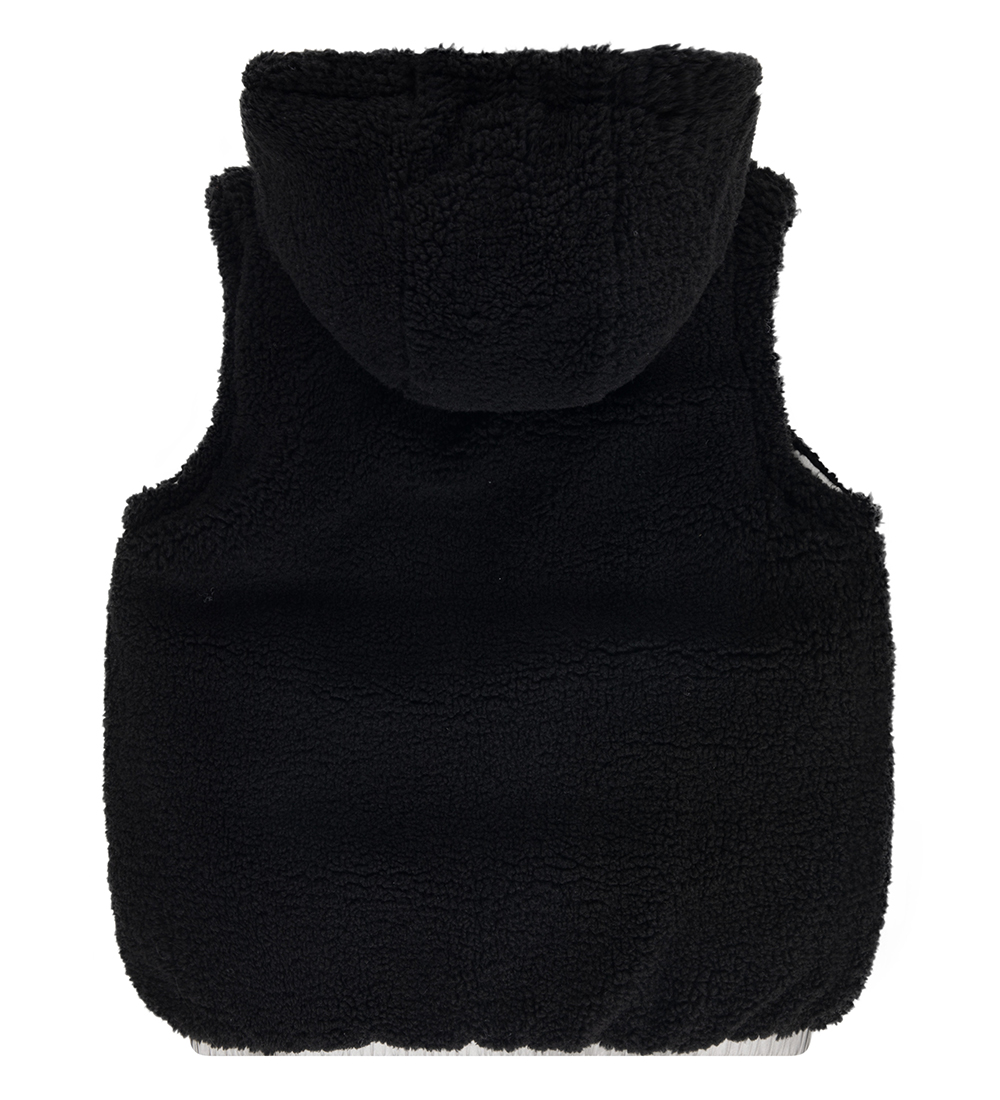 Levis Padded Gilet w. Fleece - Reversible - Silver/Black
