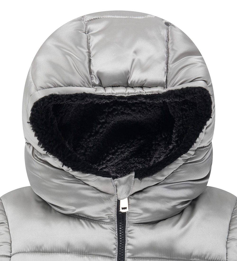 Levis Padded Gilet w. Fleece - Reversible - Silver/Black