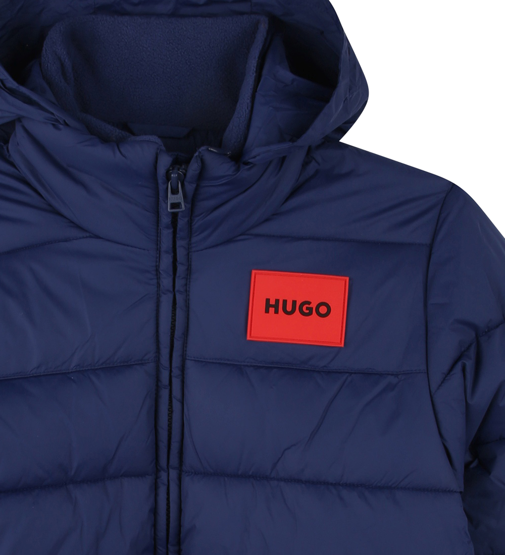 HUGO Vadderad jacka - Medeltida Blue