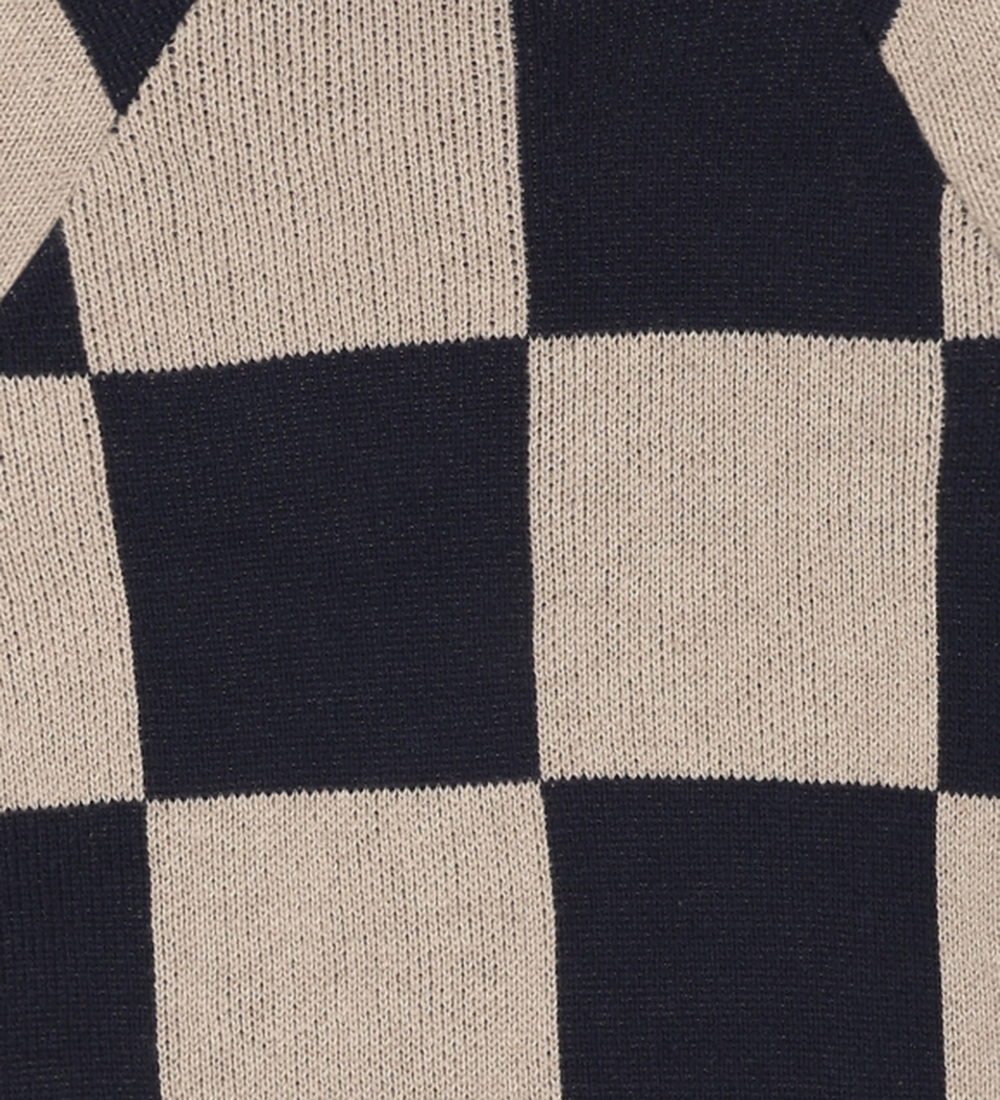 The New Blouse - Knitted - TNLorry Jacquard - Navy Blazer Check
