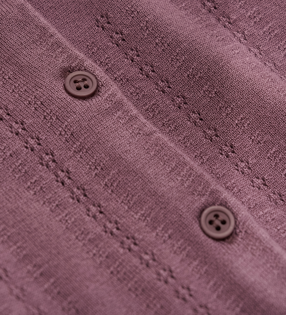Creamie Cardigan - Pointelle - Flint