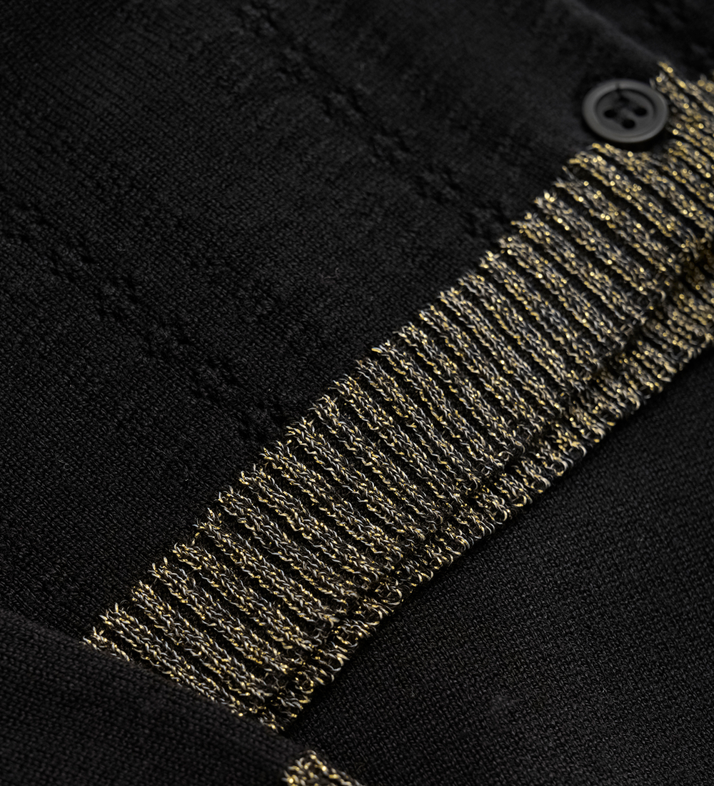 Creamie Cardigan - Pointelle - Black