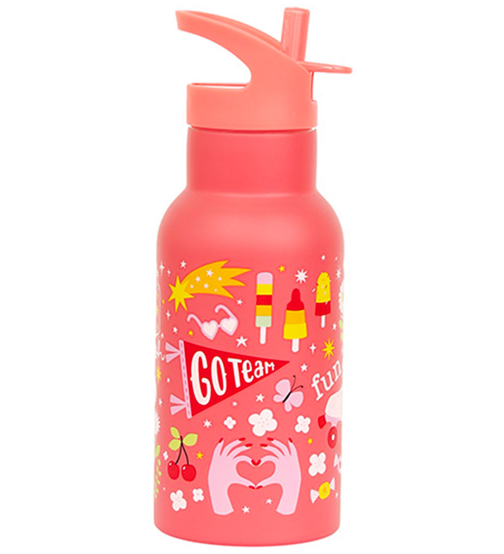 A Little Lovely Company Trinkflasche - 350 ml - Edelstahl - Fu