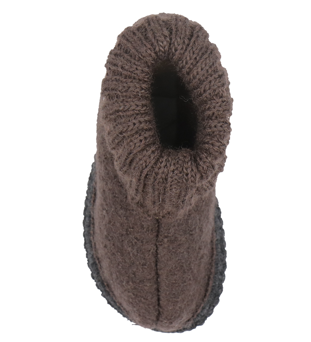 Huttelihut Slippers - Wool - Coffee Bean