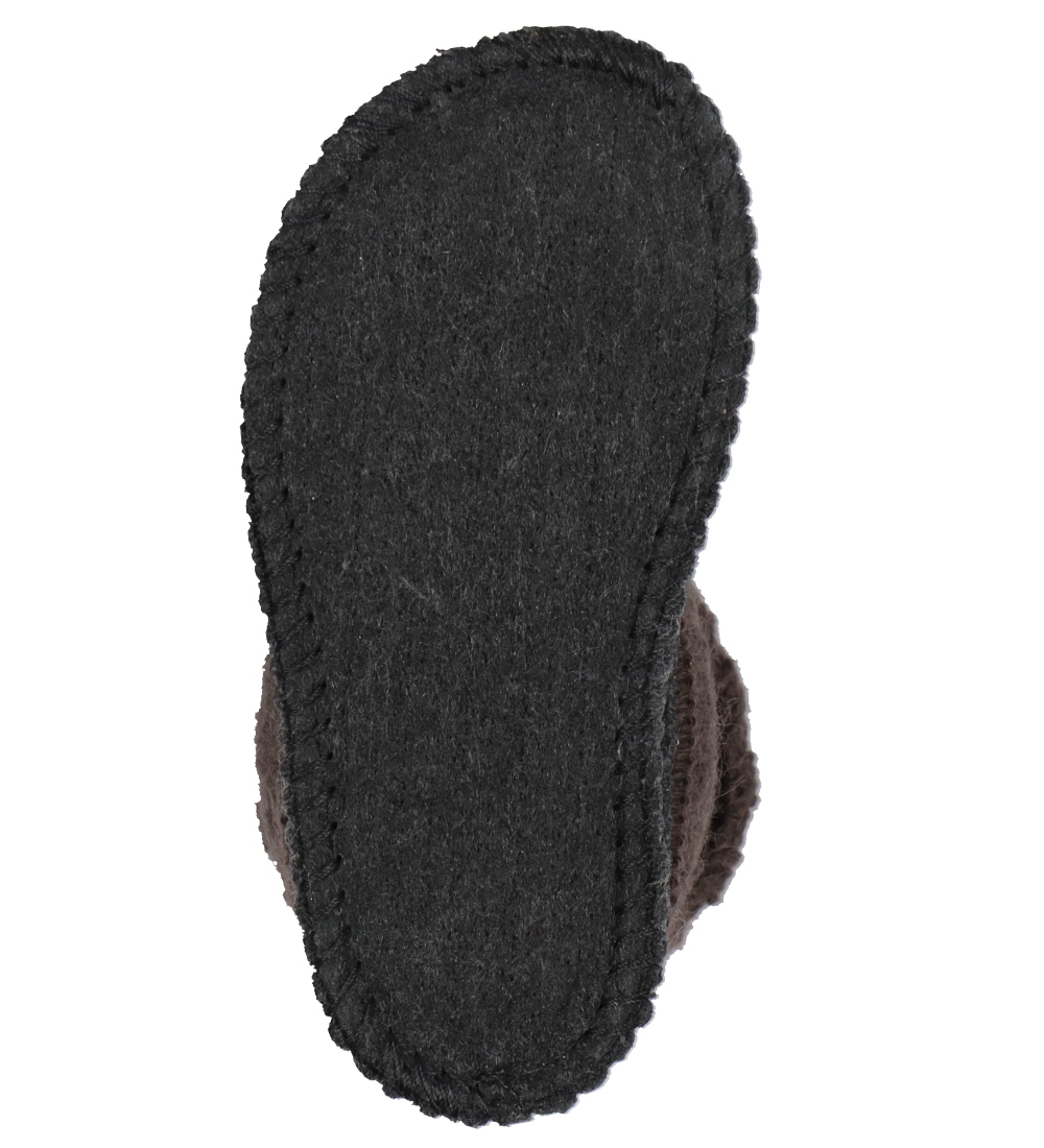 Huttelihut Slippers - Wool - Coffee Bean