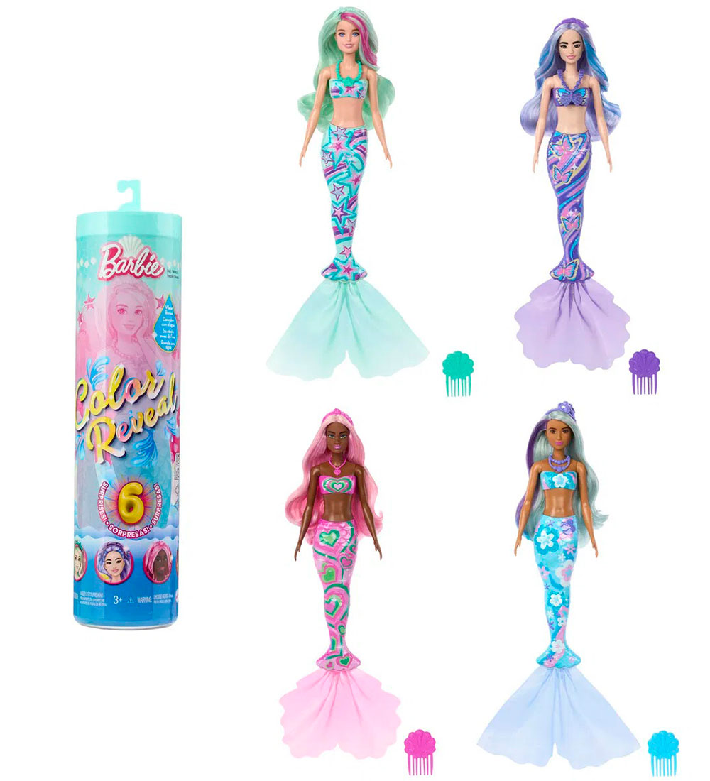 Barbie Doll - 30 cm - Color Reveal Deep Sea Mermaids