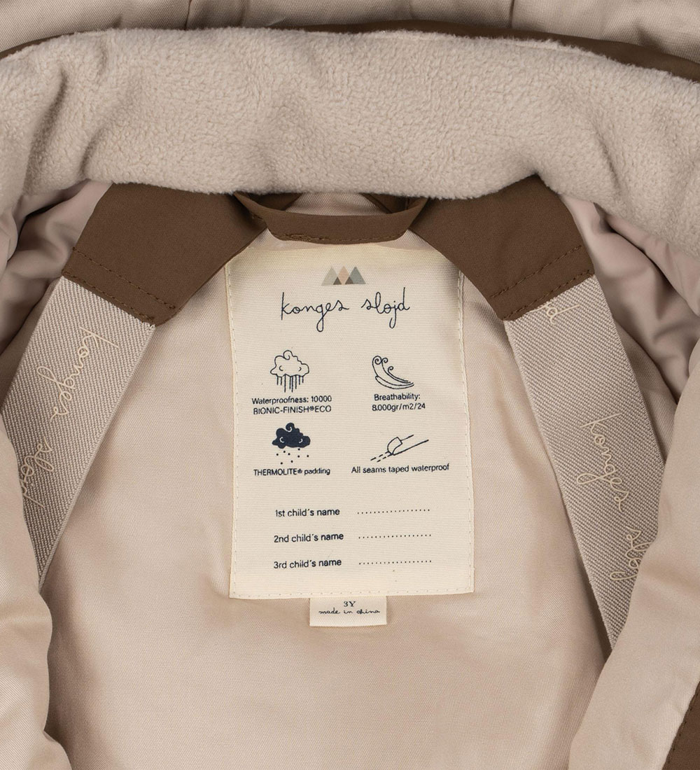 Konges Sløjd Snowsuit - Nohr - Walnut
