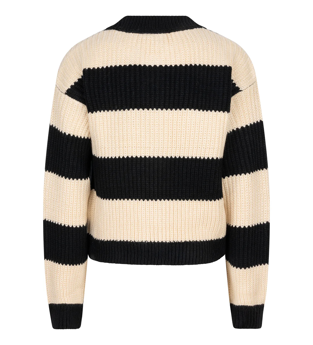 Indian Blue Jeans Cardigan - Knitted - Black/White