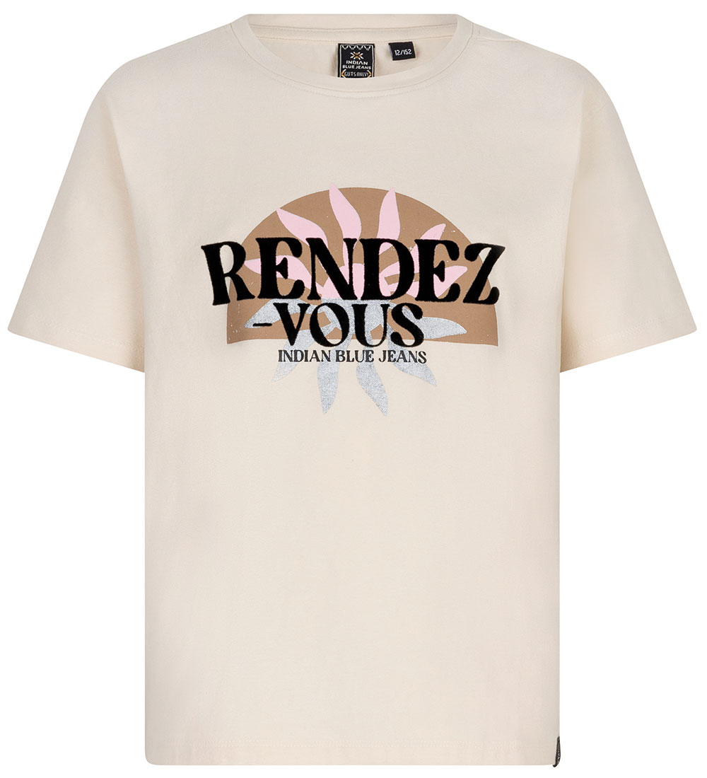 Indiaan Blue Jeans T-Shirt - Rendez Vous - Zandschelp