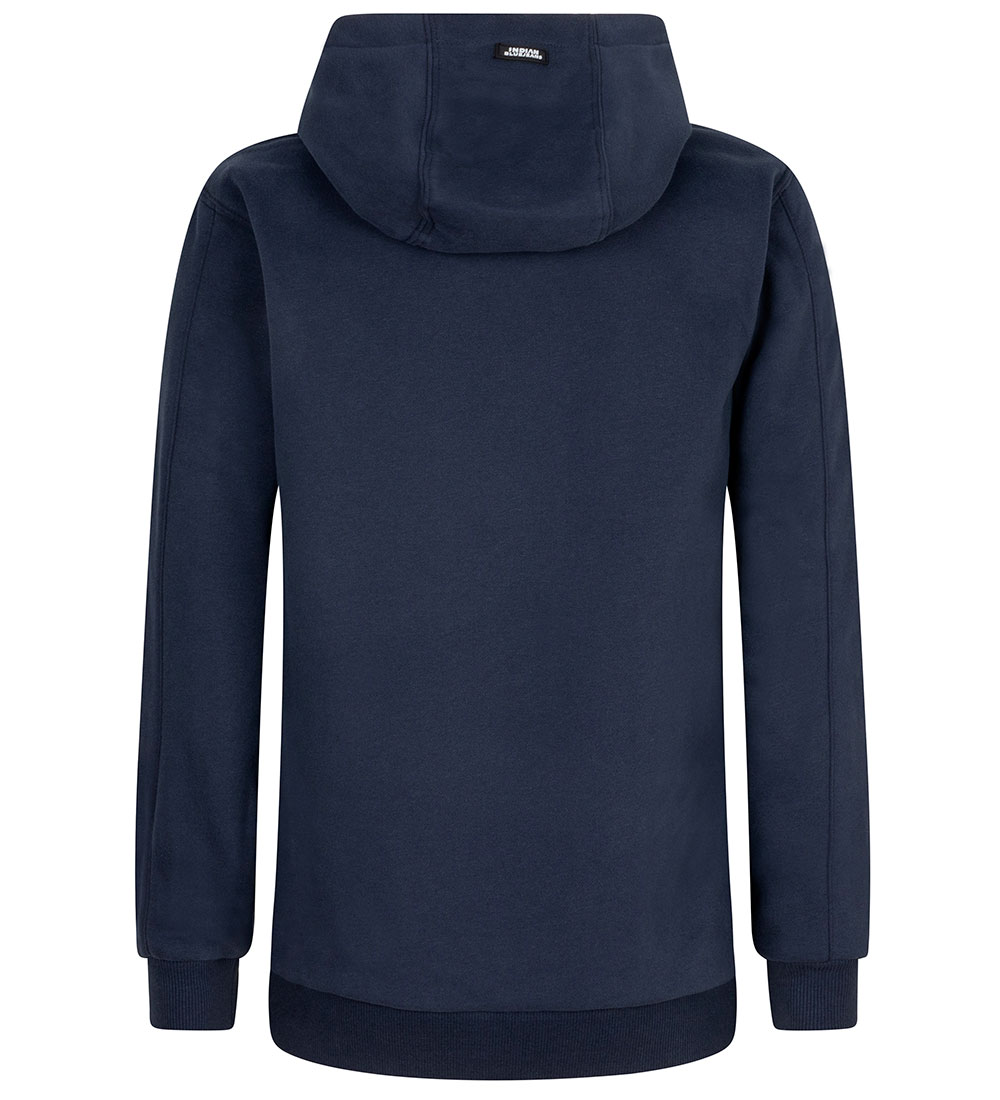 Indversk Blue Jeans Hettupeysa - Ibj - Dökkblátt