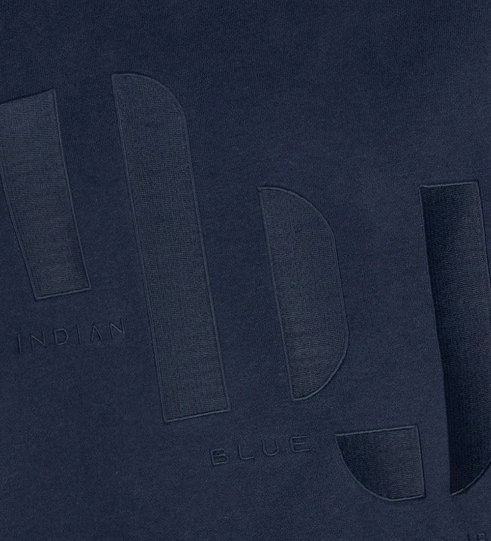 Indversk Blue Jeans Hettupeysa - Ibj - Dökkblátt