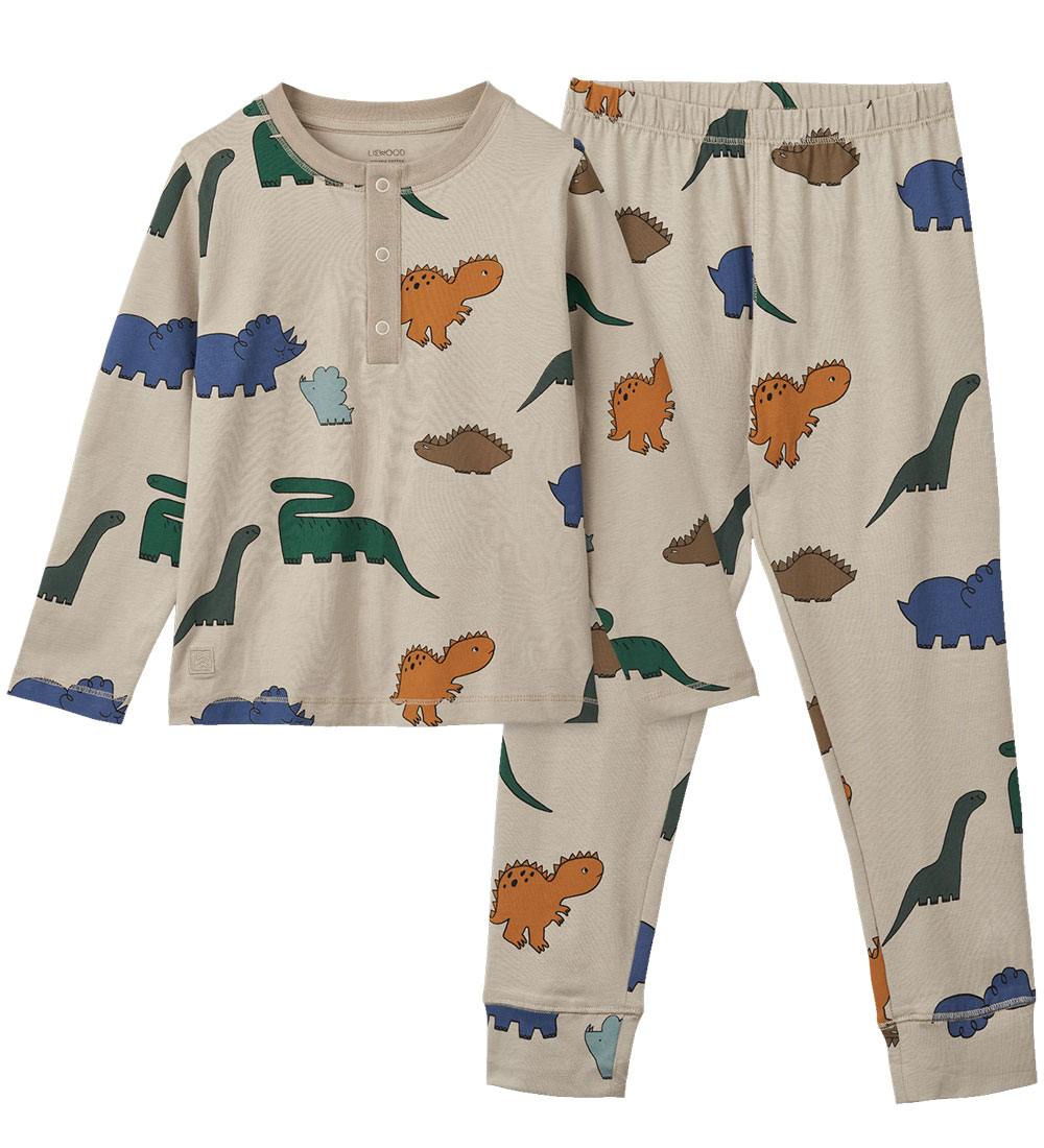 Liewood Pyjama Set -2 Parts - Wilhelm - Dinosaur/Mist