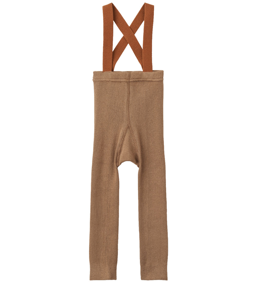 Liewood Leggings m. Träger - Cuno - Hafer Golden Caramel