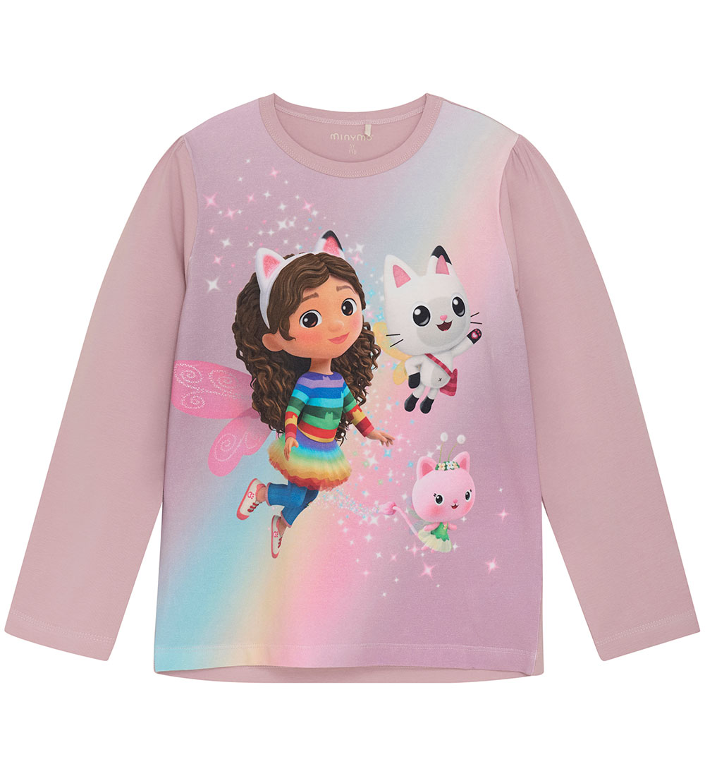 Minymo Blouse - Dawn Pink w. Gabby's Dollhouse
