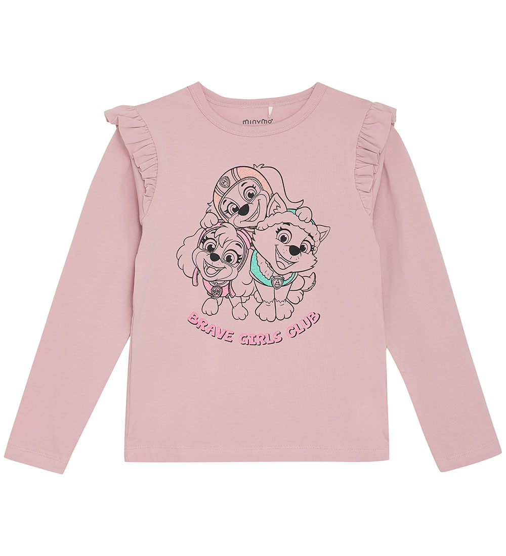 Minymo Blouse - Pale Mauve w. Paw Patrol