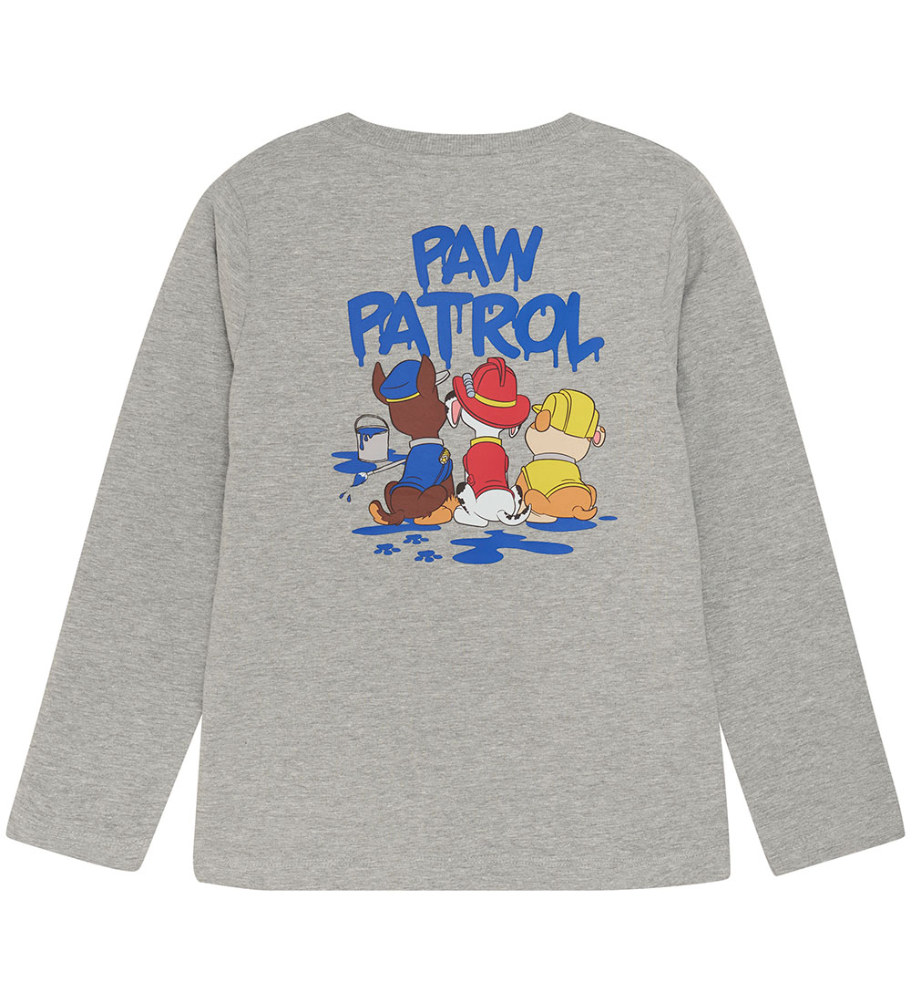 Minymo Bluse - Grau Meliert m. Paw Patrol