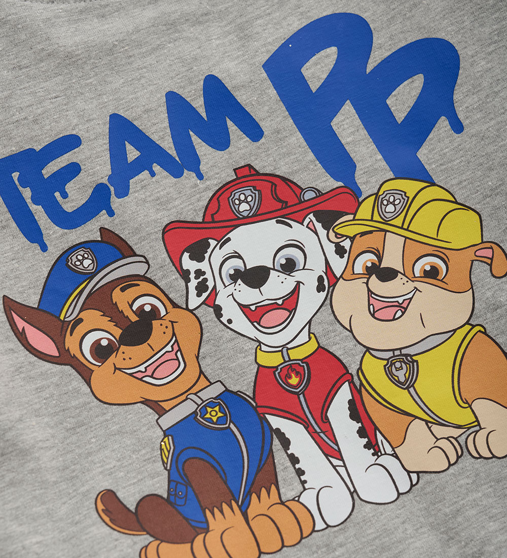 Minymo Bluse - Grau Meliert m. Paw Patrol