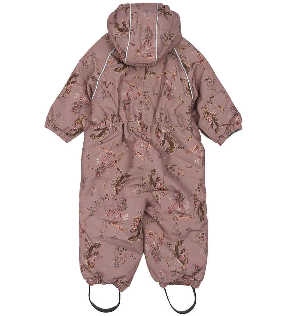 Mikk-Line Snowsuit - Up Floral - Twilight Mauve
