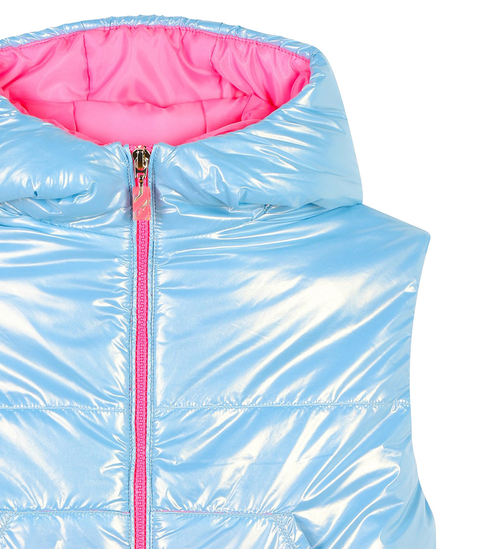 Billieblush Padded Gilet - Alaskan Blue/Pink