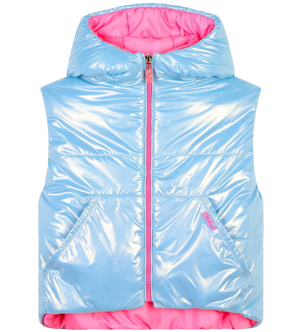 Billieblush Padded Gilet - Alaskan Blue/Pink
