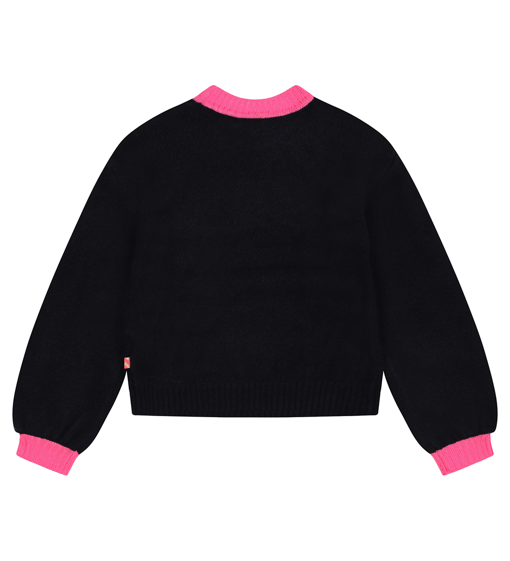 Billieblush Blouse - Knitted - Navy w. Sequins/Hearts