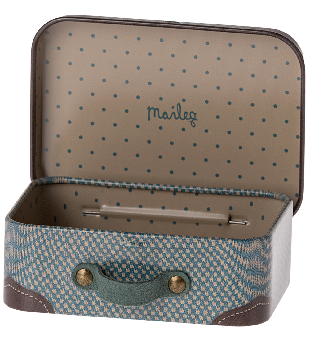 Maileg Cardboard Suitcase - Micro - Blue