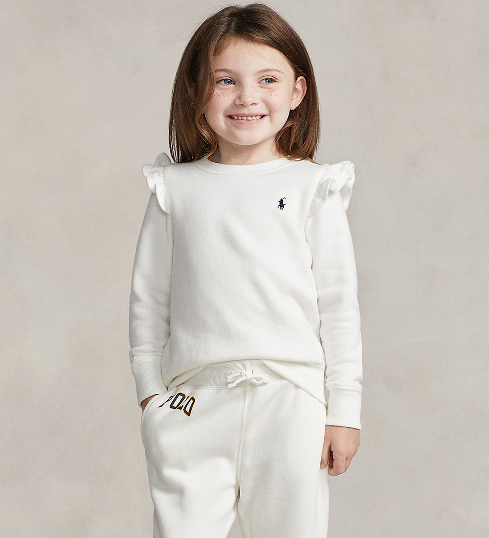Polo Ralph Lauren Sweatshirt - White w. Ruffles