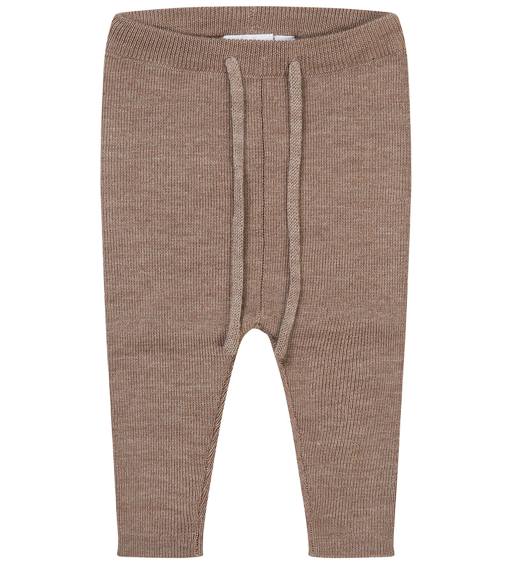 Flöss Trousers - Wool - Knitted - Kaya - Ash Melange