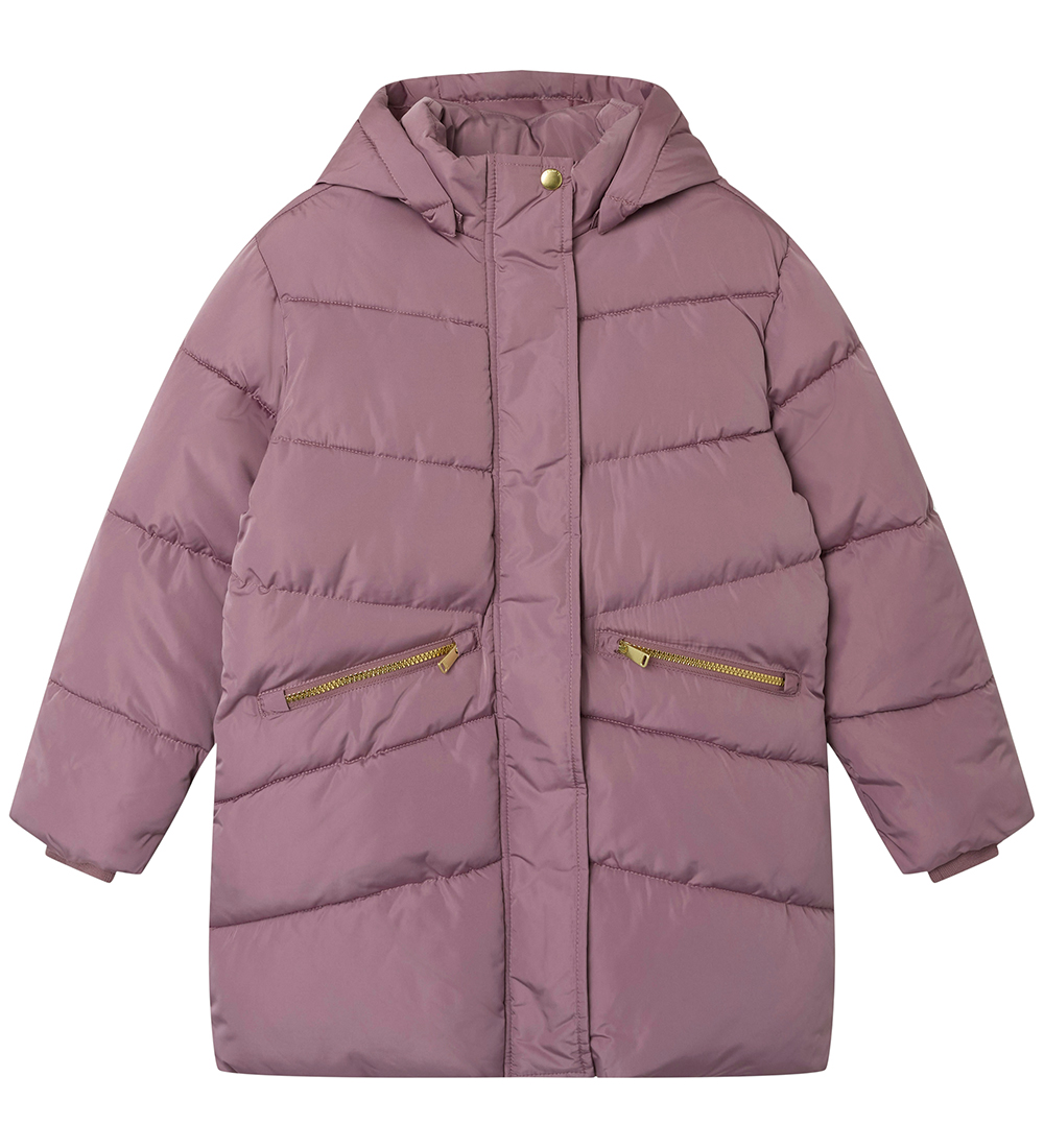 Name It Padded Jacket - Long - NkfMemo - Grape Shake