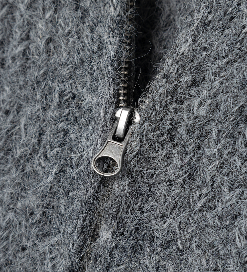 LMTD Cardigan - Knitted - NlfNulo - Polyester/Wool - Dark Grey M