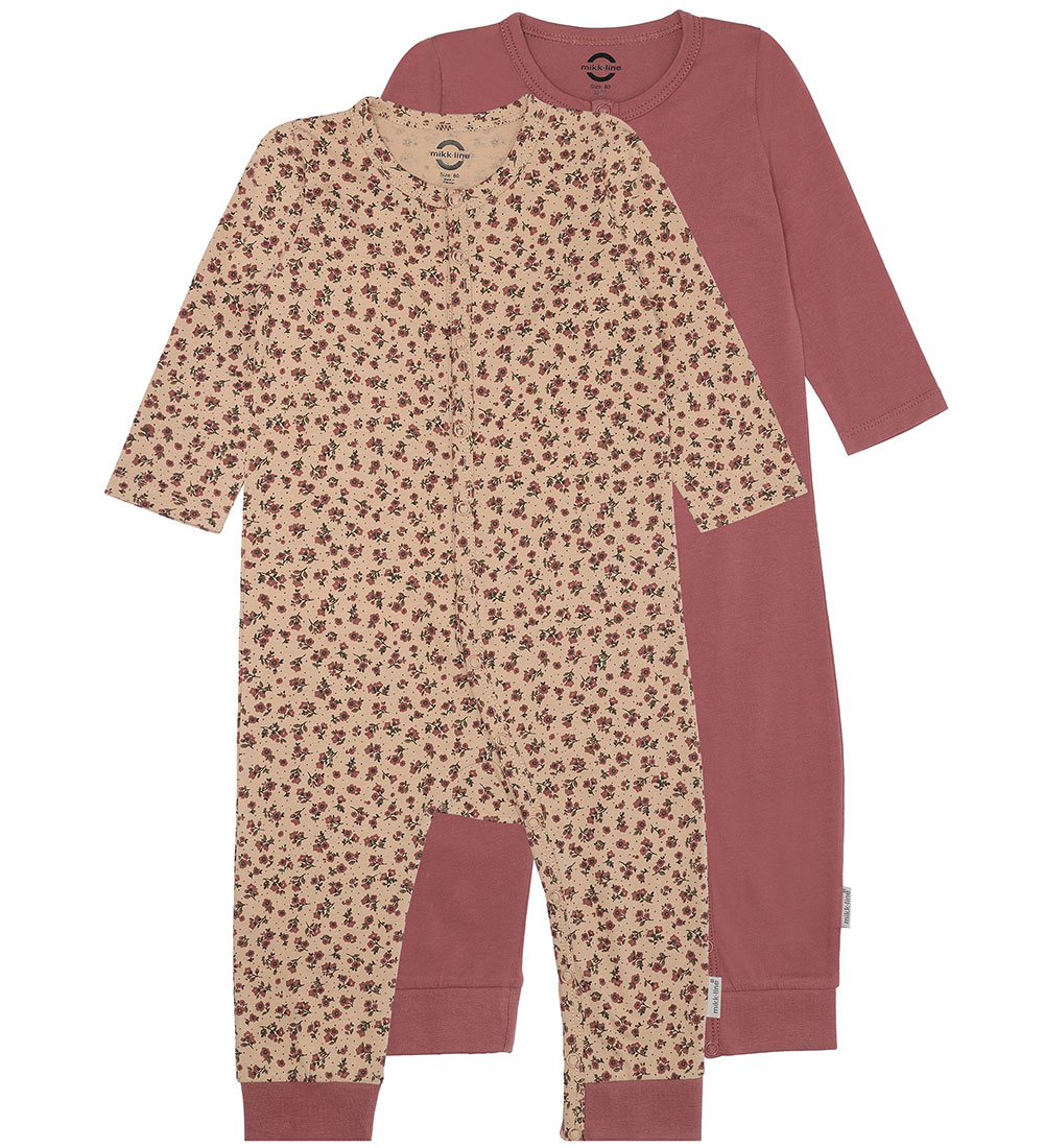 Mikk-Line Jumpsuit - 2-Pack - Rose Brown