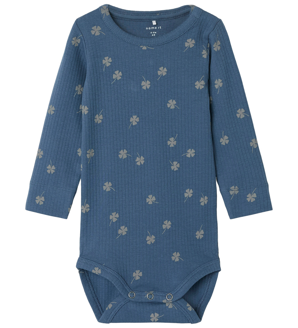 Name It Bodysuit L/æ - Rib - NbmNoellus - Vintage Indigo