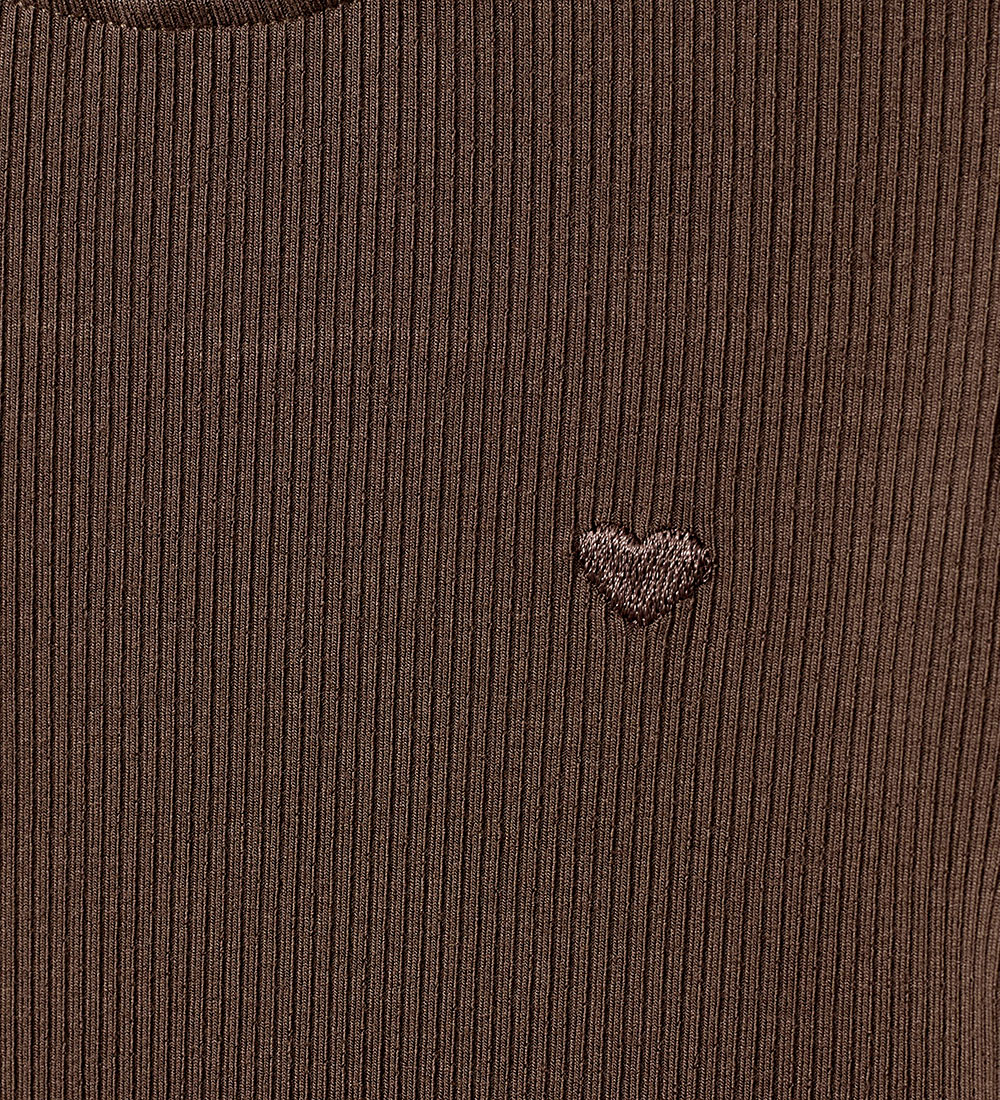 Sofie Schnoor Blouse - Rib - Chocolate Brown