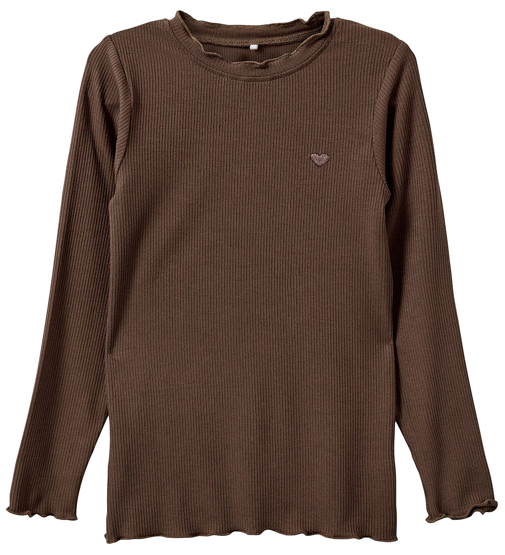 Sofie Schnoor Blouse - Rib - Chocolate Brown