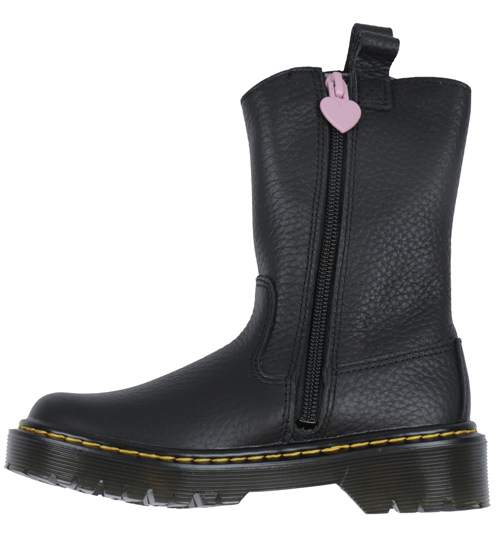 Dr. Martens 부츠 - 벡스 하트 P-O - 블랙/핑크