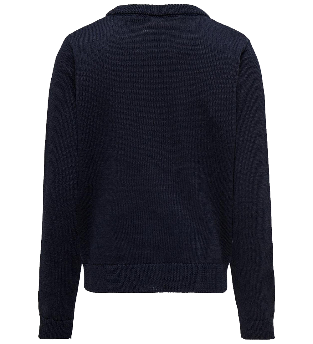 Kids Only Blouse - Knitted - KogXmas Happy - Night Sky/Chili pep