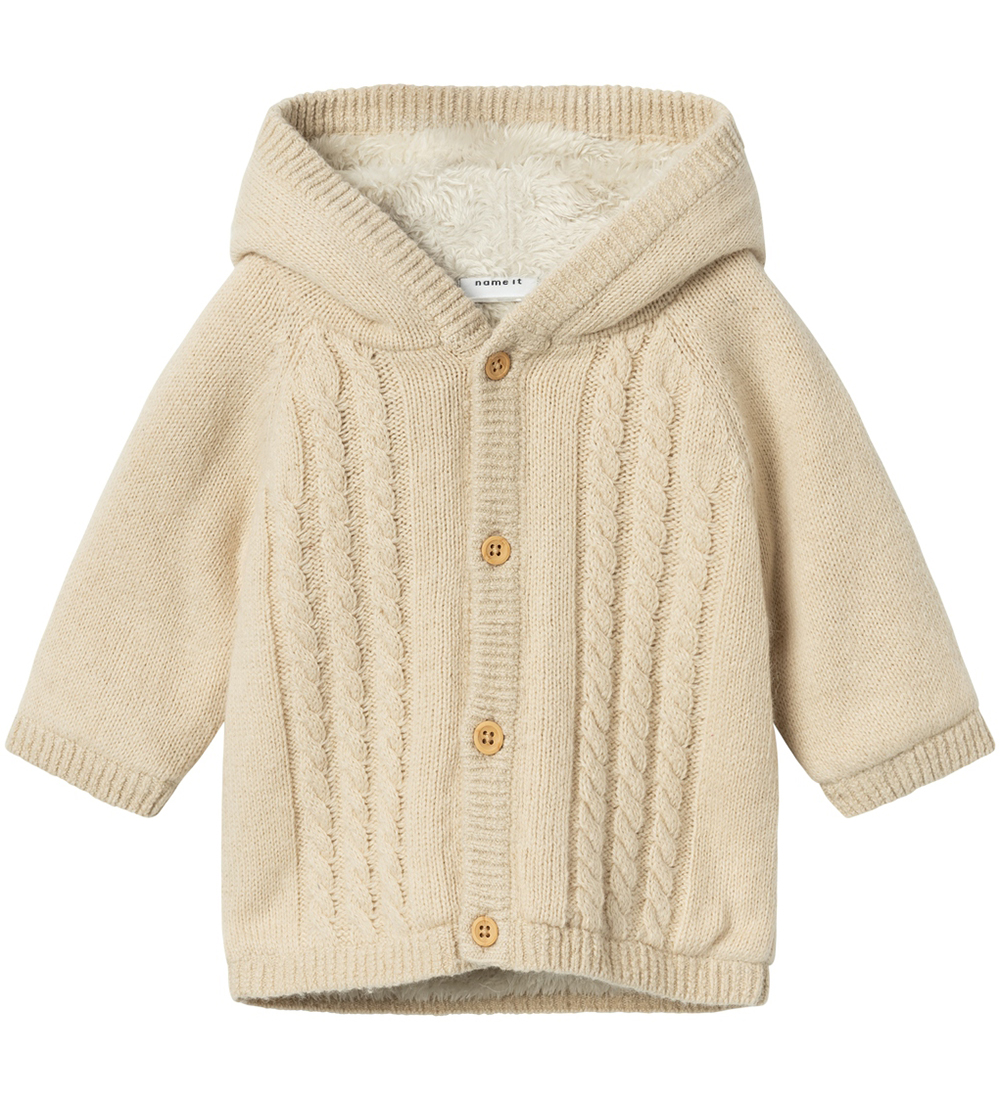 Name It Cardigan - Knitted - NbnOsuit - Summer Sand