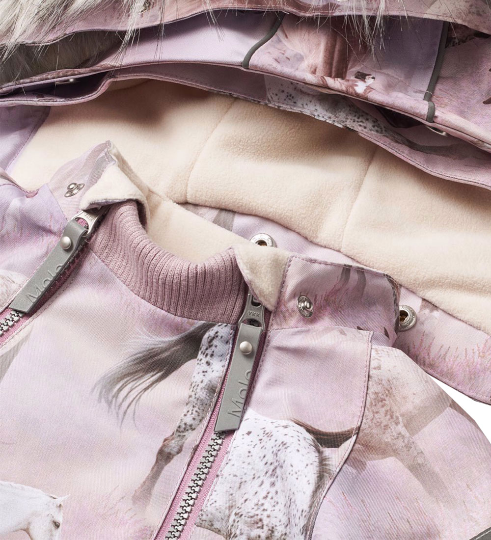 Molo Winterjacke - Hopla Fur - Dreamy Pferde