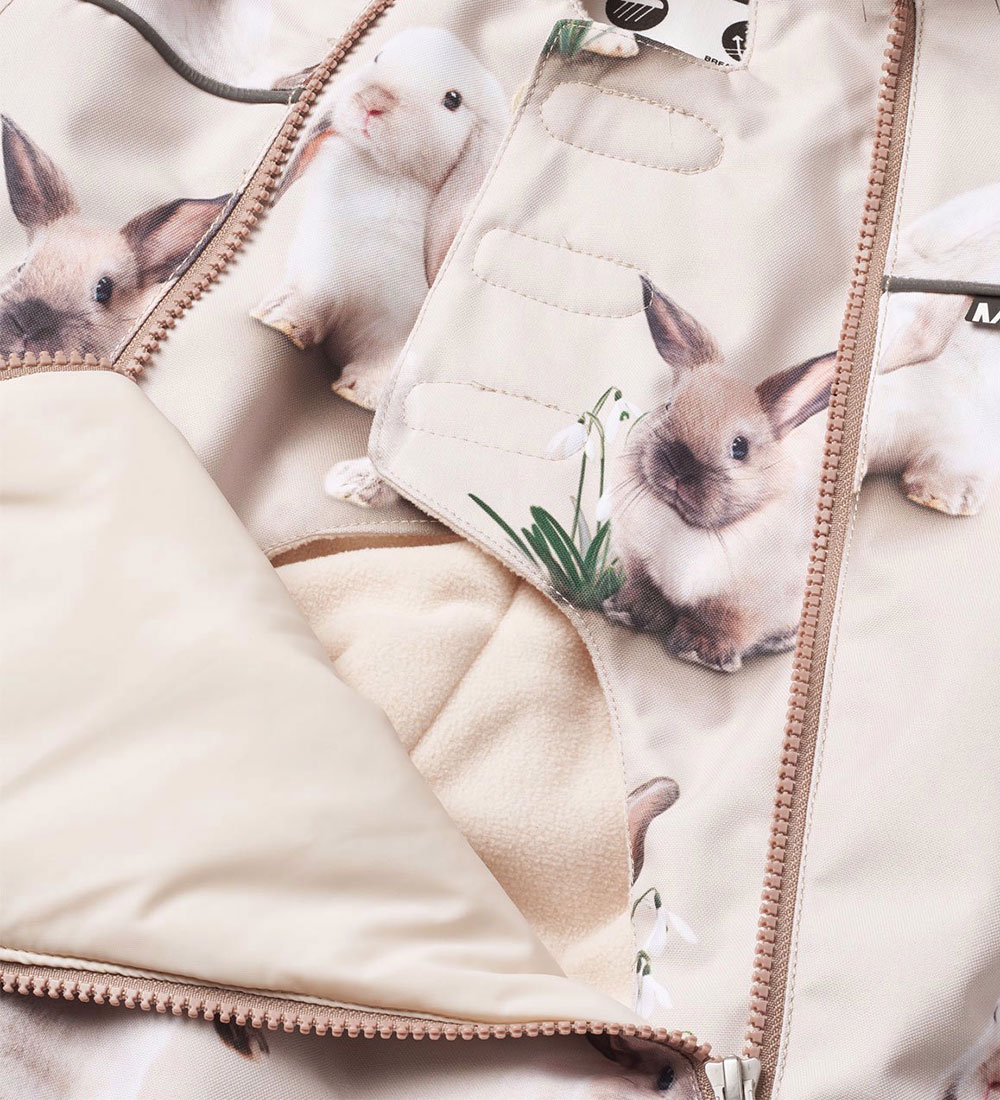 Molo Snowsuit - Pyxis Fur - Winter Rabbits