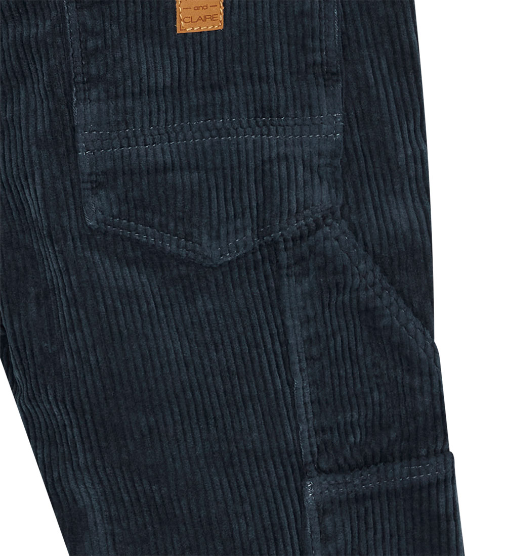 Hust and Claire Corduroy Trousers - Treovor - Navy