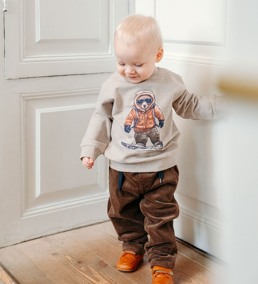 Hust and Claire Sweatshirt - Sejer - Beige Melange m. Björn