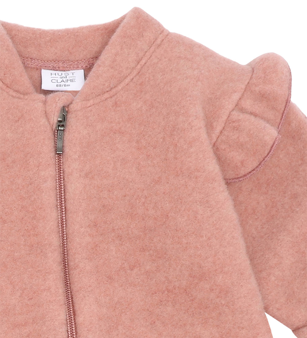 Hust and Claire Pramsuit - Wool fleece - Merlin - Ash Rose